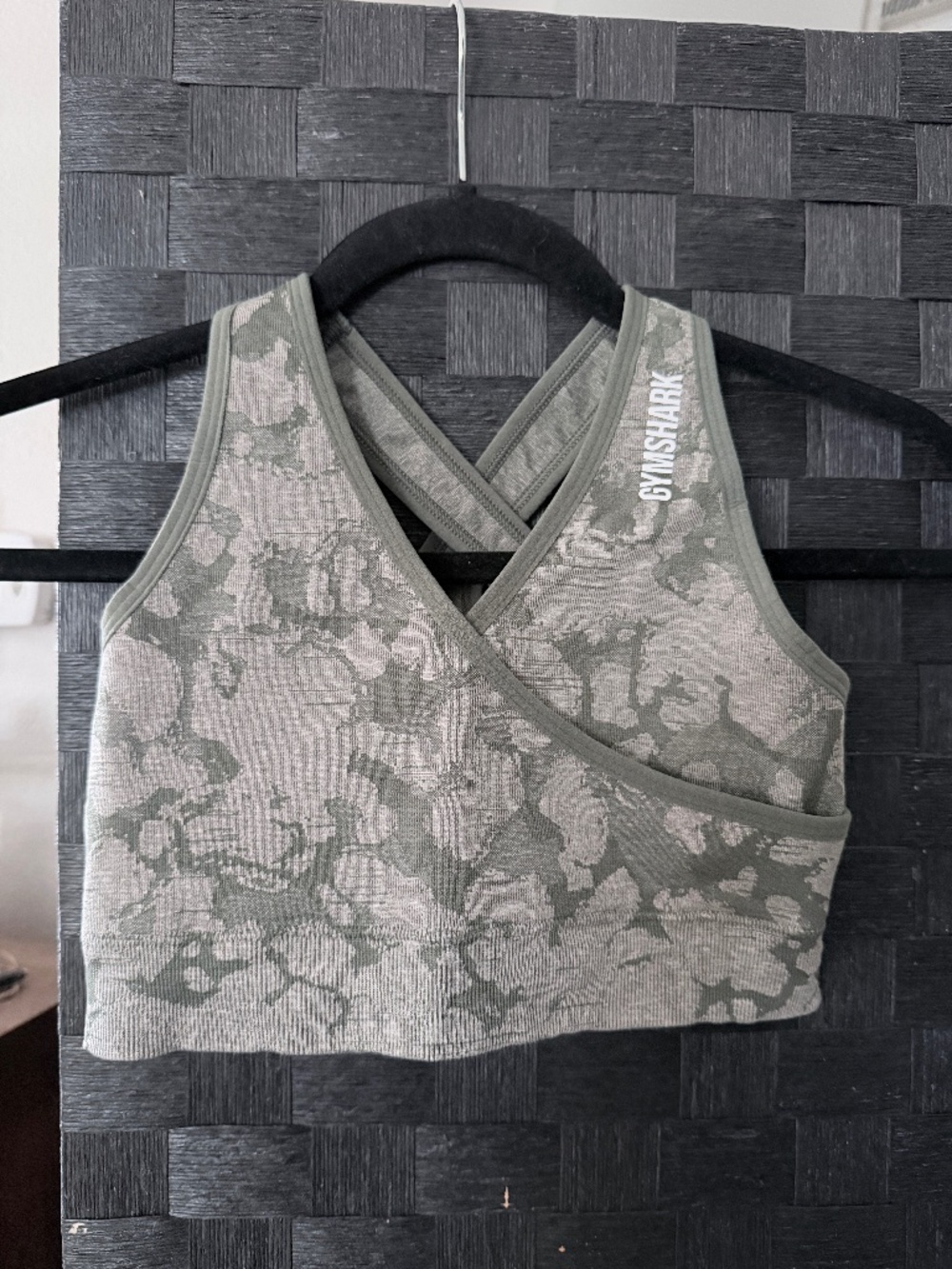GYMSHARK Camo Sports Bra